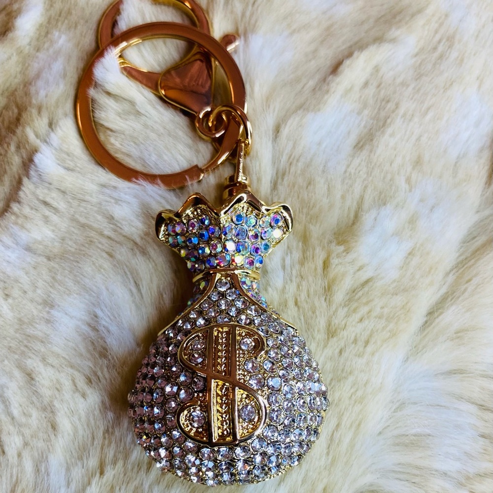 Elle White Moneybag Purse Charm
